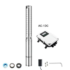 AC DC Solar dränkbar pump